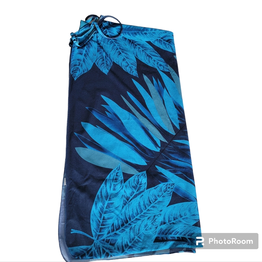 The Original Saress blue leaf dress size Large